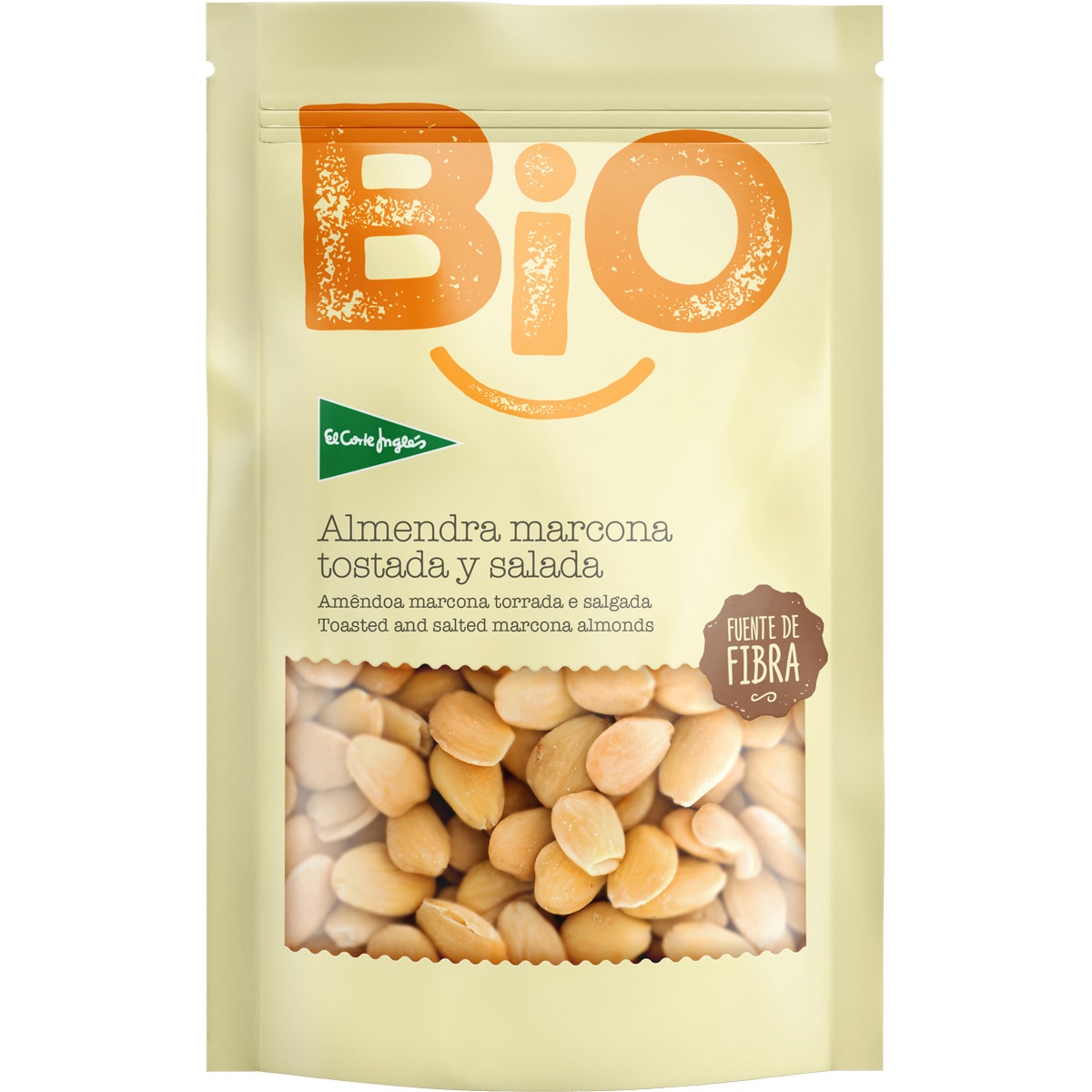 almendra marcona tostada ecológica bolsa 200 g
