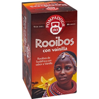 té rooibos de Sudáfrica con vainilla estuche 20 bolsitas - Pompadour