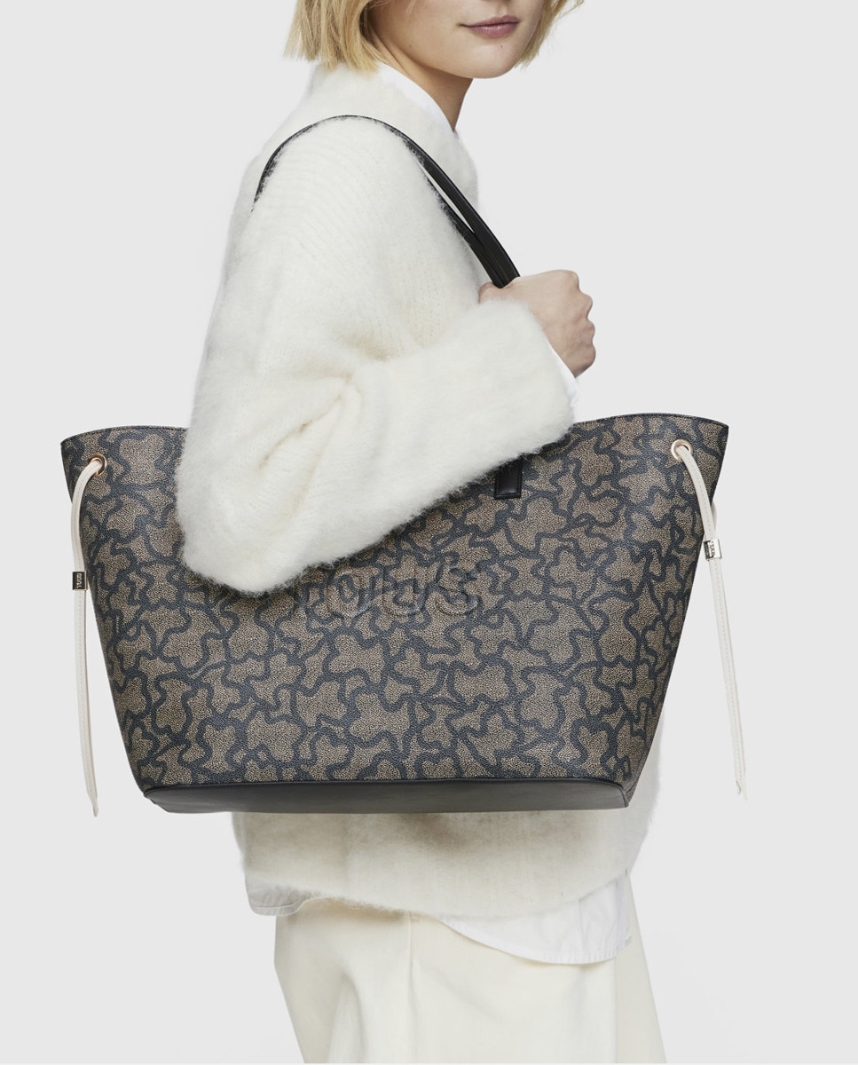 Mala de Ombro K Icon com Estampado de Logótipos Preto-3