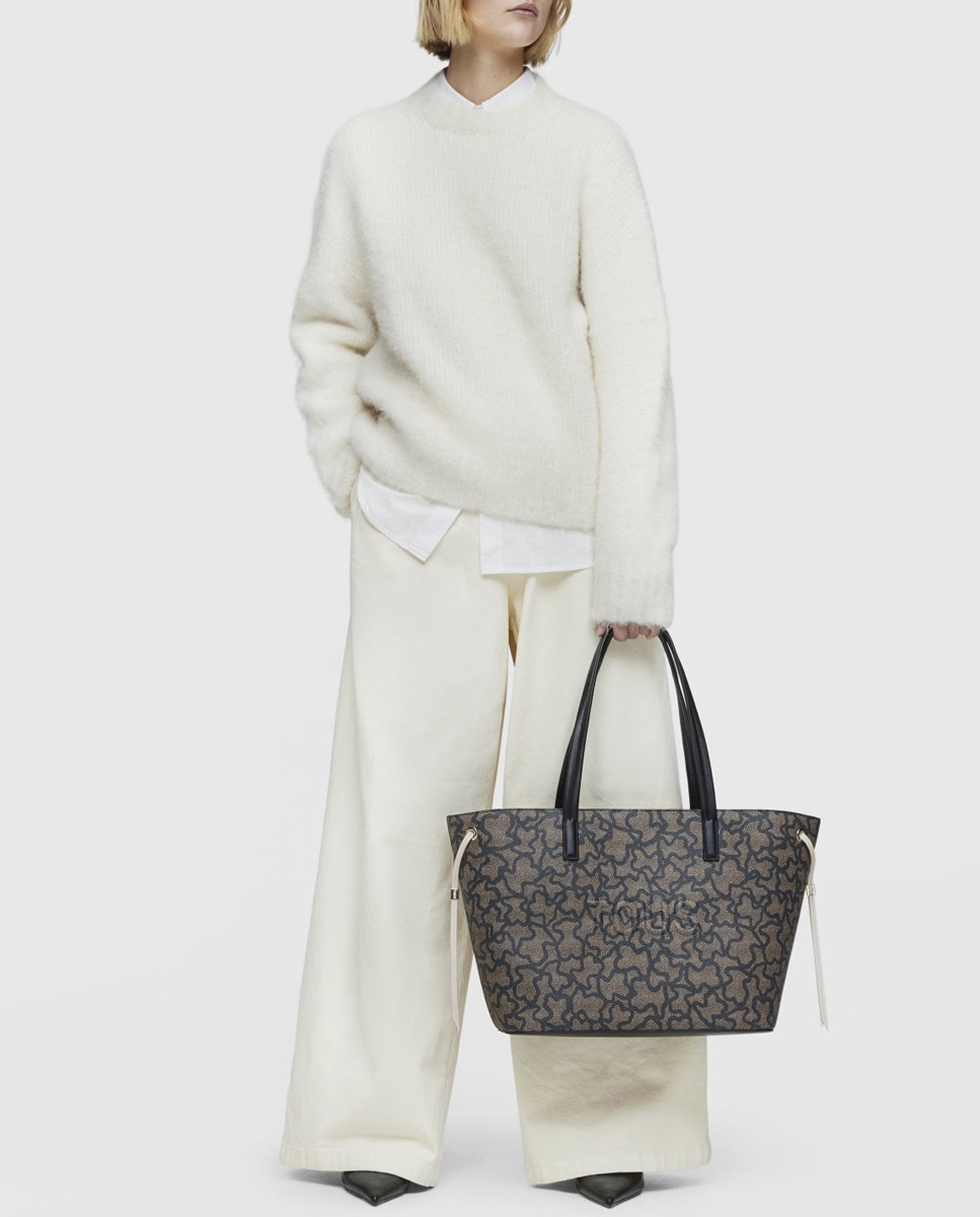 Mala de Ombro K Icon com Estampado de Logótipos Preto-2