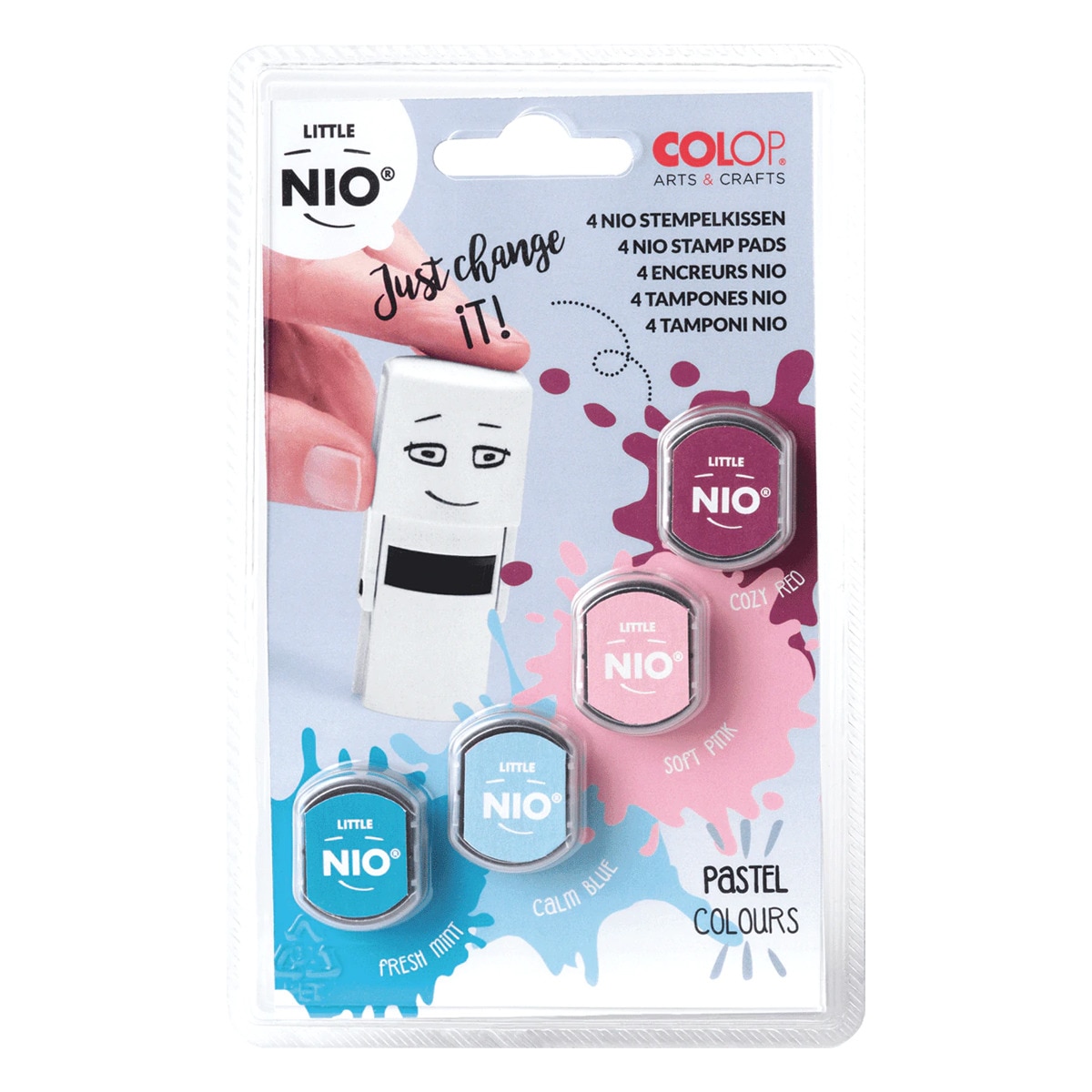 Carimbos para Little Nio Colop Cores Pastel Multicolor-1