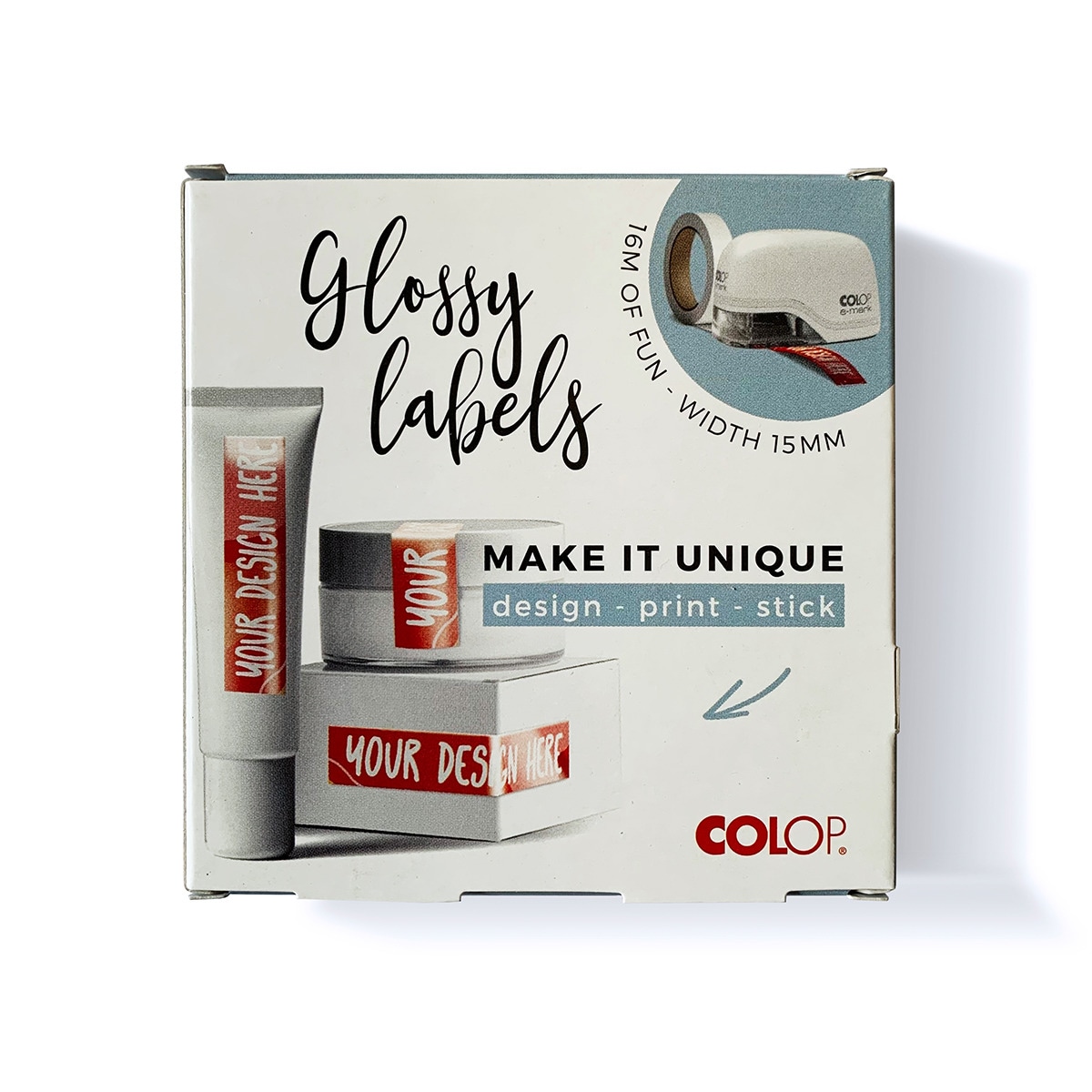 Imagem 0 de Fita Adesiva 16mx15mm E-mark Colop Brilhante