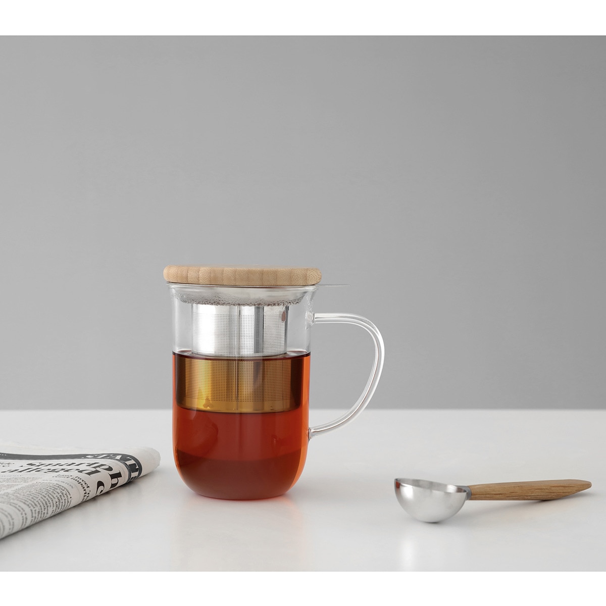 Chávena de chá com Infusor Minima Transparente-7