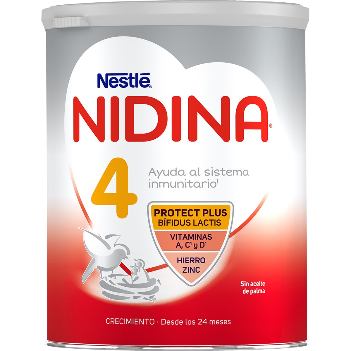4 leche infantil crecimiento desde 24 meses sin aceite de palma lata 800 g