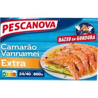 Camarão Vannamei 24/40 embalagem 800 g - Pescanova