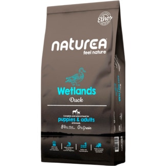 Alimento Seco para Cão Adulto e Pequeno Wetlands sabor Pato embalagem 10 kg - Naturea