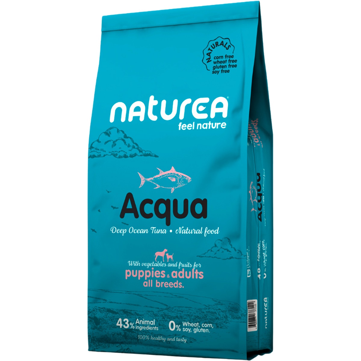Almento Seco Acqua para Cão sabor Atum embalagem 12 kg