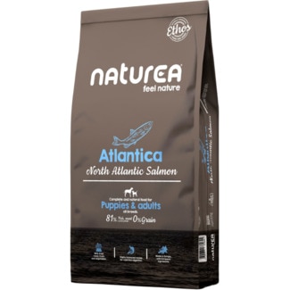 Alimento Seco para Cão Adulto e Pequeno Atlantica sabor Salmão embalagem 10 kg - Naturea