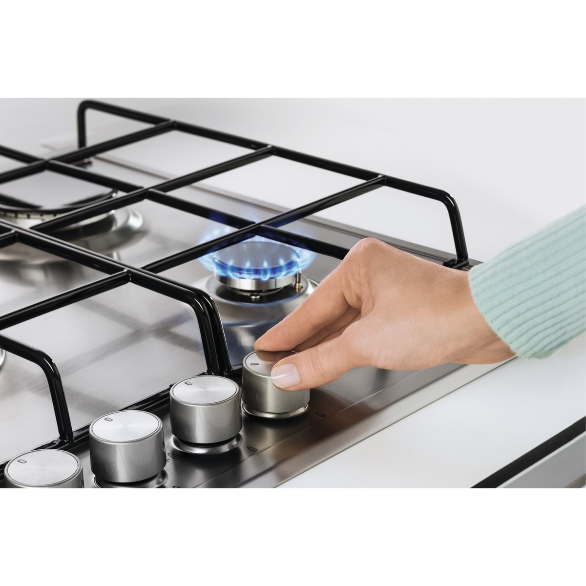 Placa gas Electrolux 4 quemadores - KGS6404SX Inox antihuellas-4