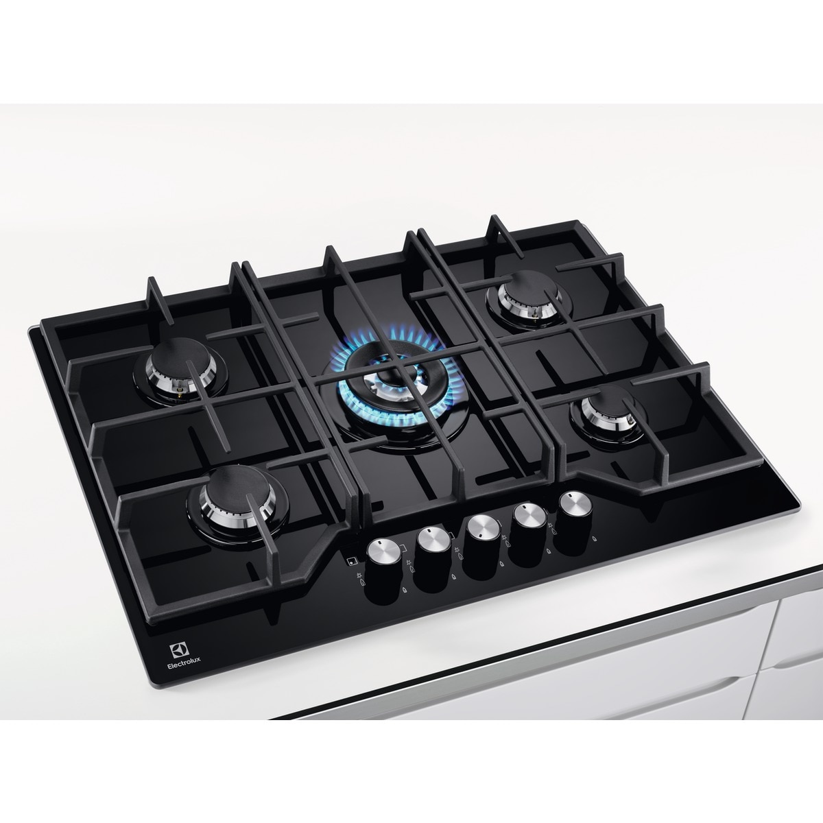 Placa gas Electrolux 5 quemadores - KGG75362K Negro-8