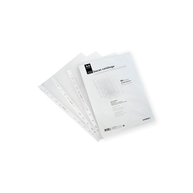 Imagem 0 de Embalagem 100 Sacas de Catálogo A4 80 Microns Ambar