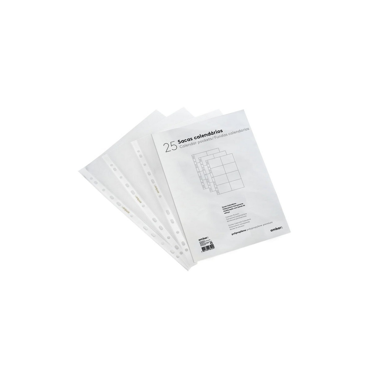 Imagem 0 de Embalagem 25 Sacas de Calendário A4 Premium Ambar
