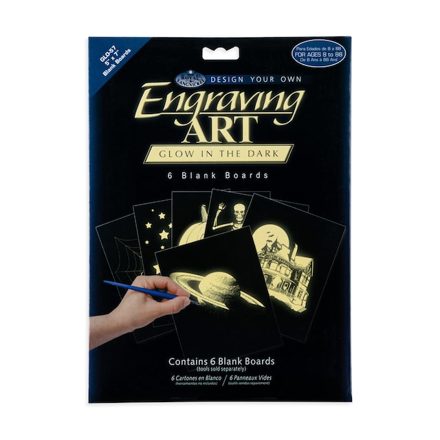 Imagem 0 de Folha preta Engraving Art brillo desenho brilha no escuro Planetas Royal & Langnickel