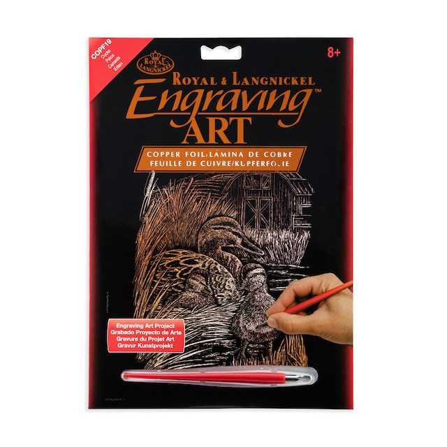 Imagem 0 de Folhas pretas Engraving Art Cobre desenho Patos Royal & Langnickel