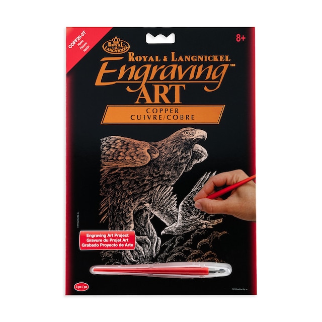 Imagem 0 de Folhas pretas Engraving Art Cobre desenho Halcones Royal & Langnickel