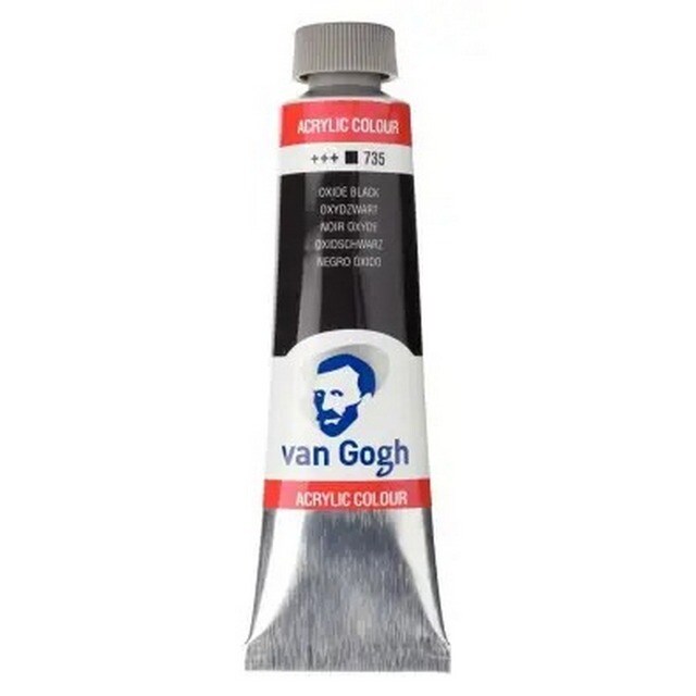 Imagem 0 de Tubo de Tinta Acrílica de 40 ml - Negro Óxido