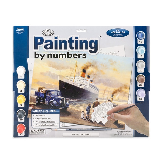 Imagem 0 de Folha pintar por números adulto La Reina sale Royal & Langnickel