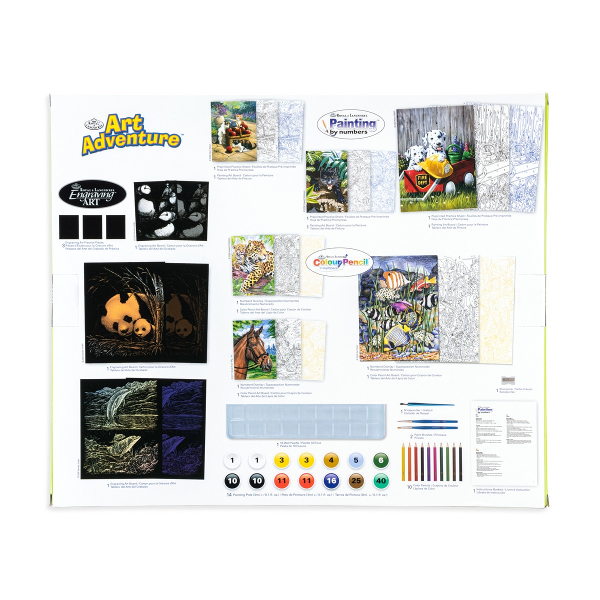 Caja de proyectos de dibujo Art Adventure Set  9 Actividades Royal & Langnickel 2