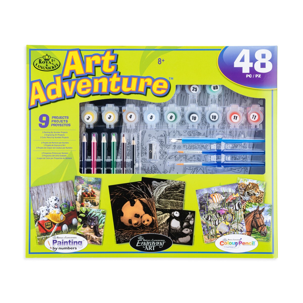 Caja de proyectos de dibujo Art Adventure Set  9 Actividades Royal & Langnickel 1