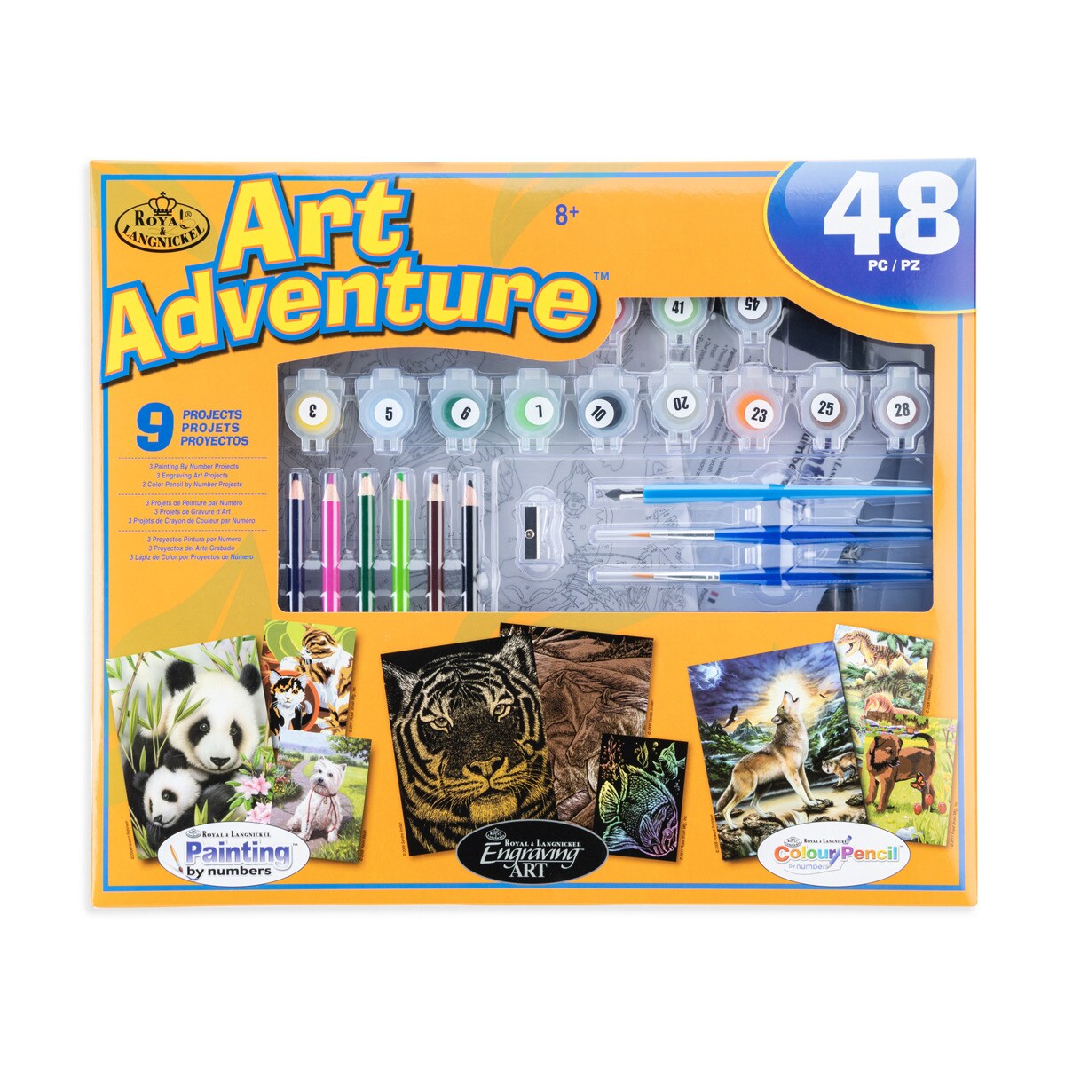Caja de proyectos de dibujo Art Adventure Set  9 Actividades Royal & Langnickel 1