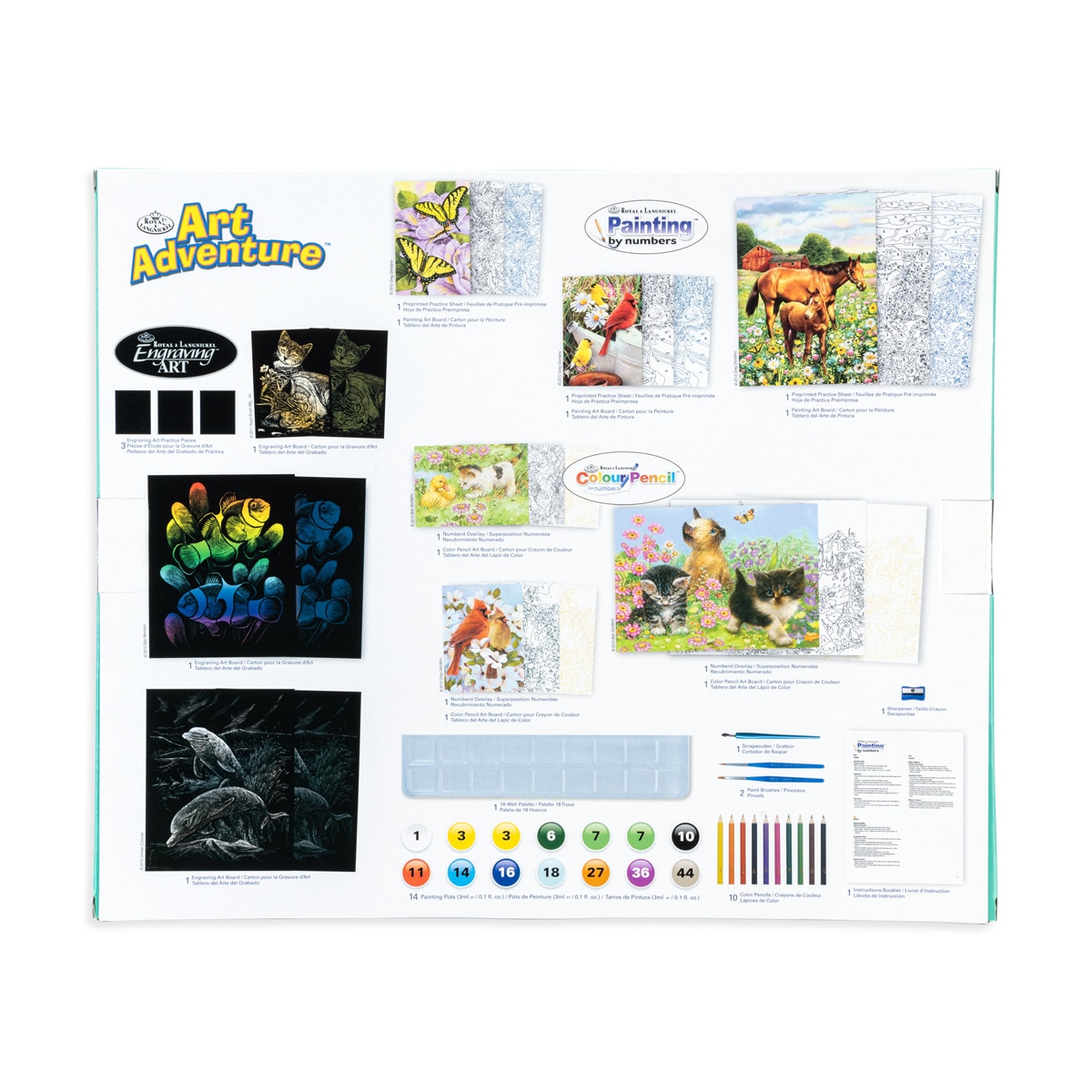 Caja de proyectos de dibujo Art Adventure Set  9 Actividades Royal & Langnickel 2
