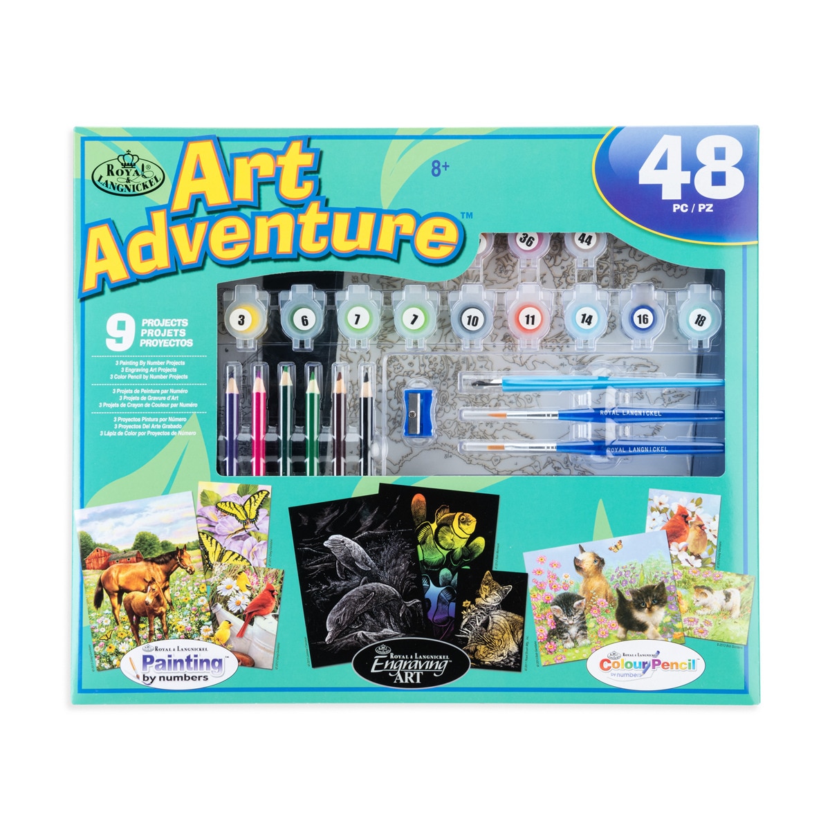 Caja de proyectos de dibujo Art Adventure Set  9 Actividades Royal & Langnickel 1