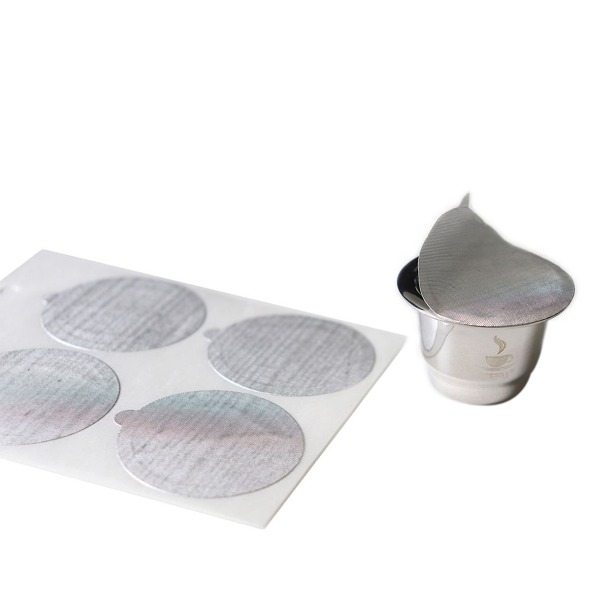 Imagem 0 de Conjunto de 80 Tampas Adesivas para Cápsulas de Café