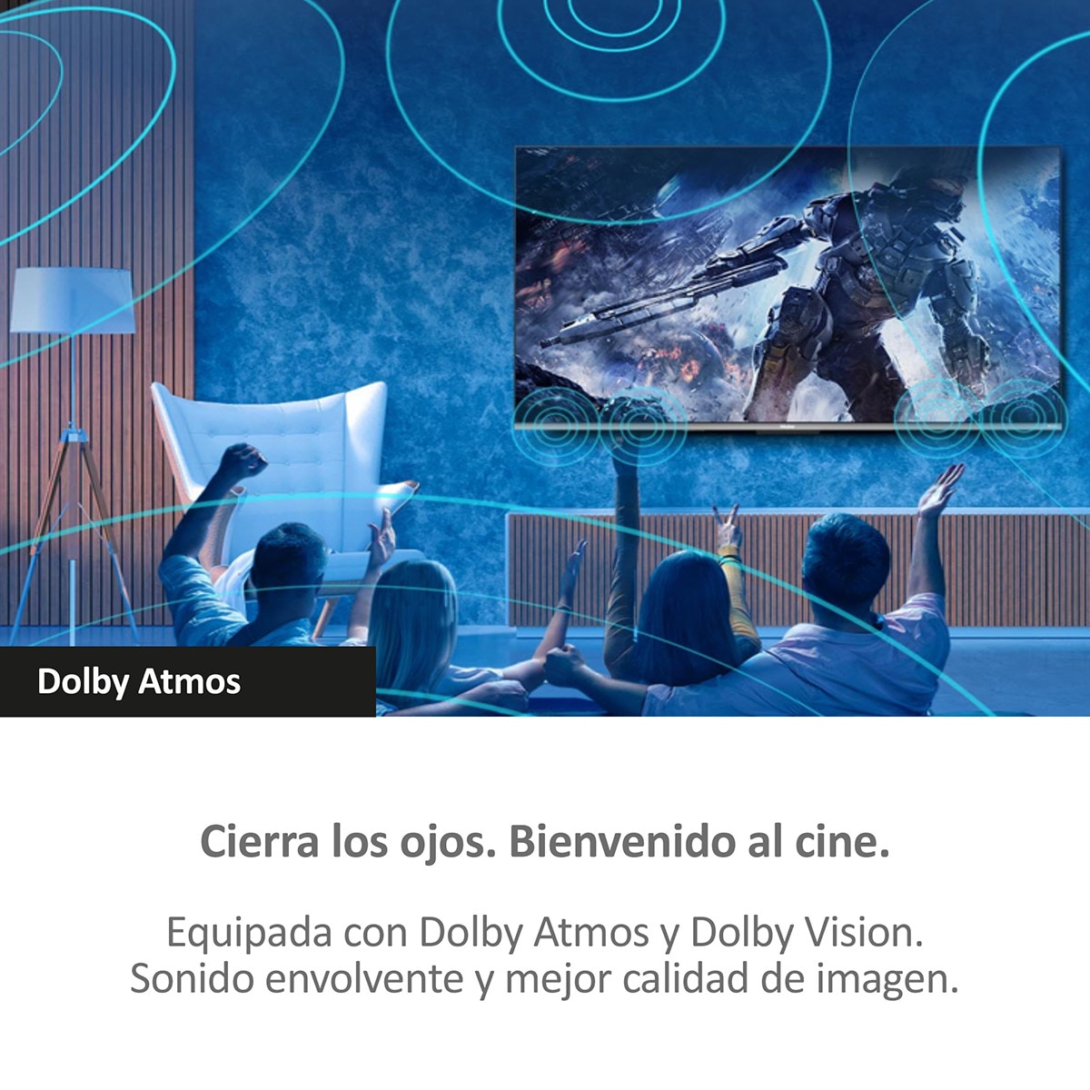 TV QLED 108 cm (43") Haier H43Q800UX, UHD 4K, Smart TV Google TV, Dolby Atmos Plata-7