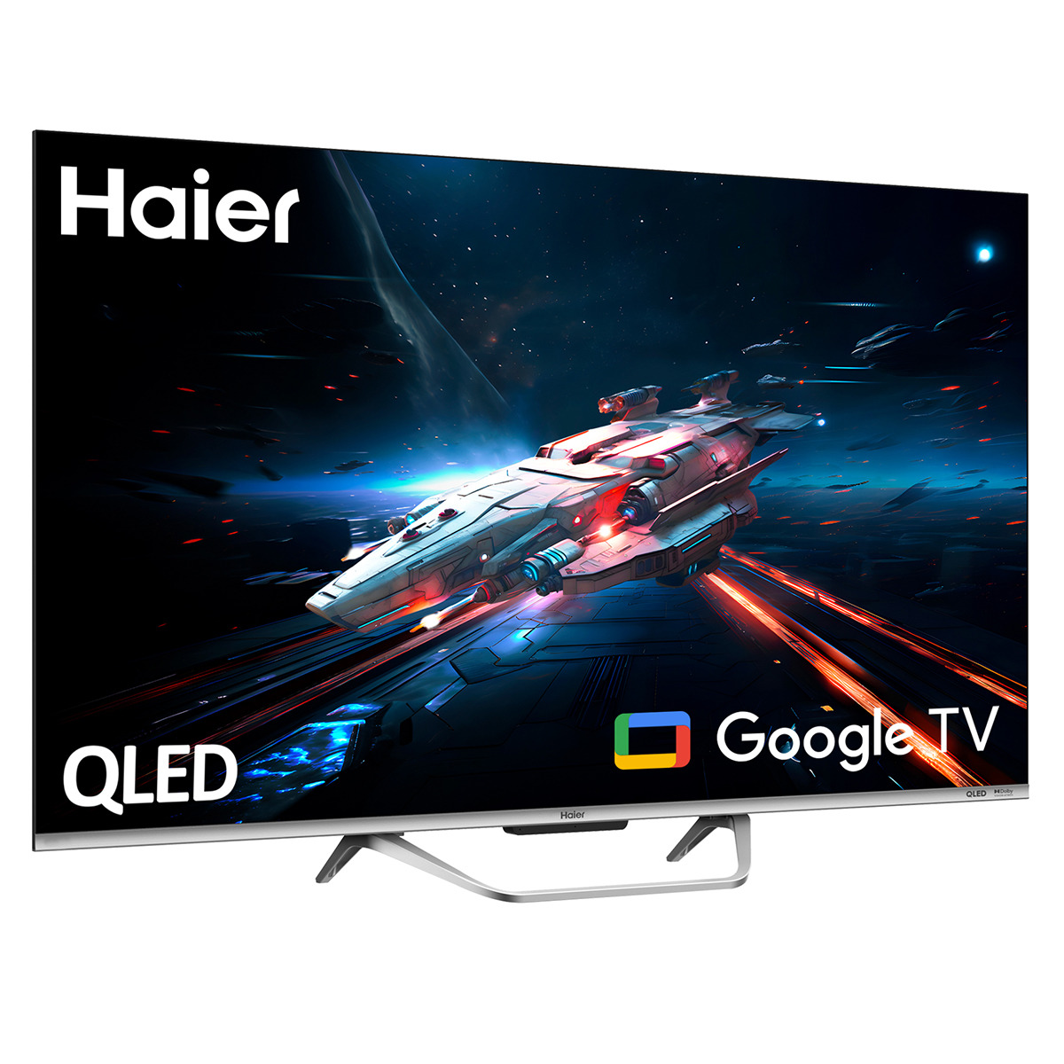 TV QLED 108 cm (43") Haier H43Q800UX, UHD 4K, Smart TV Google TV, Dolby ...