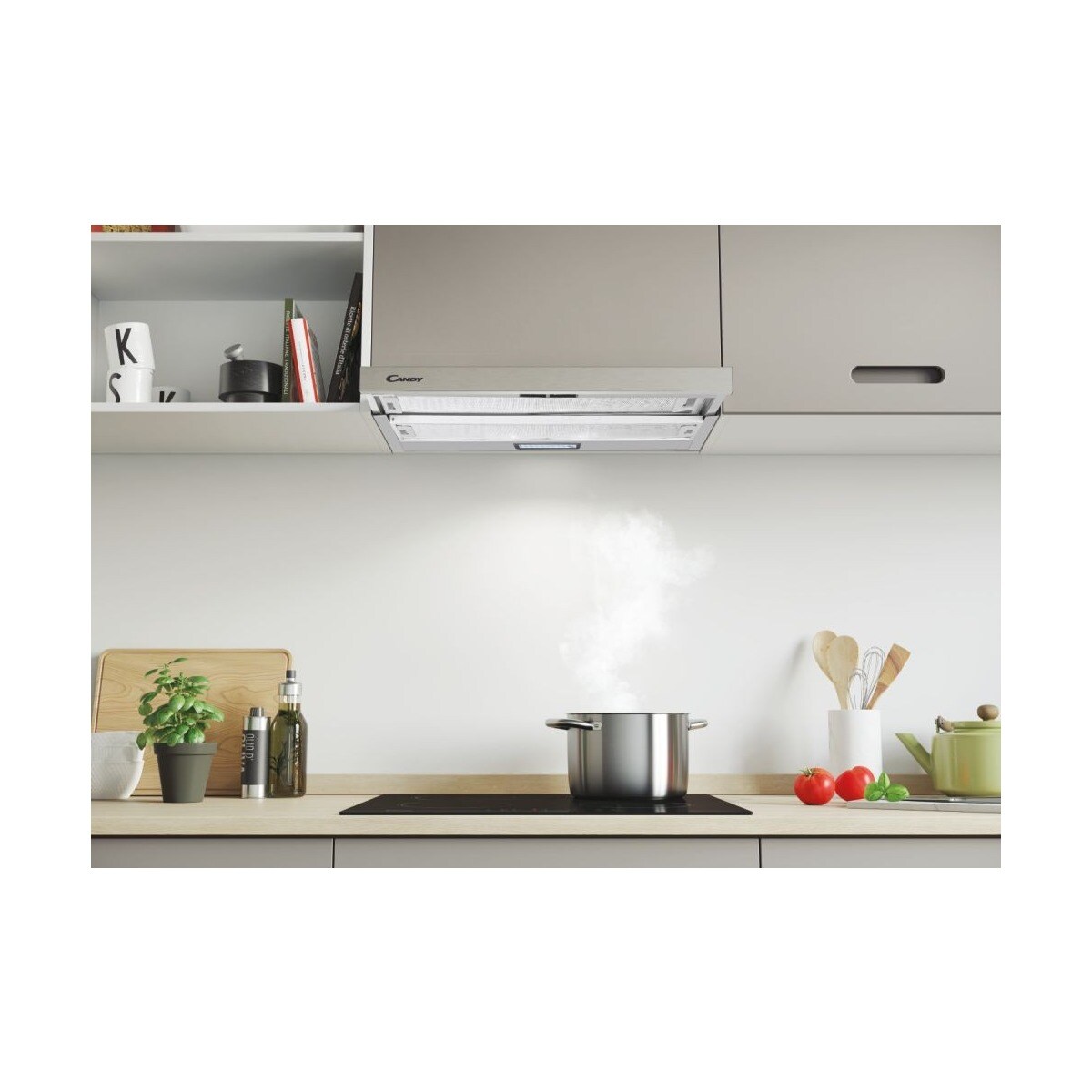 Exaustor Telescópico Encastrável Candy CBT6RGX de 3 Velocidades e de 60 cm - Metal Grey Inox-2