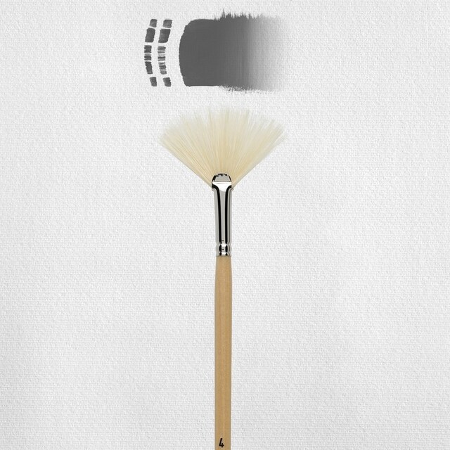 Imagem 0 de Pincel Abanico de Cerdas Naturais para Óleo Tipo 280 Nº4