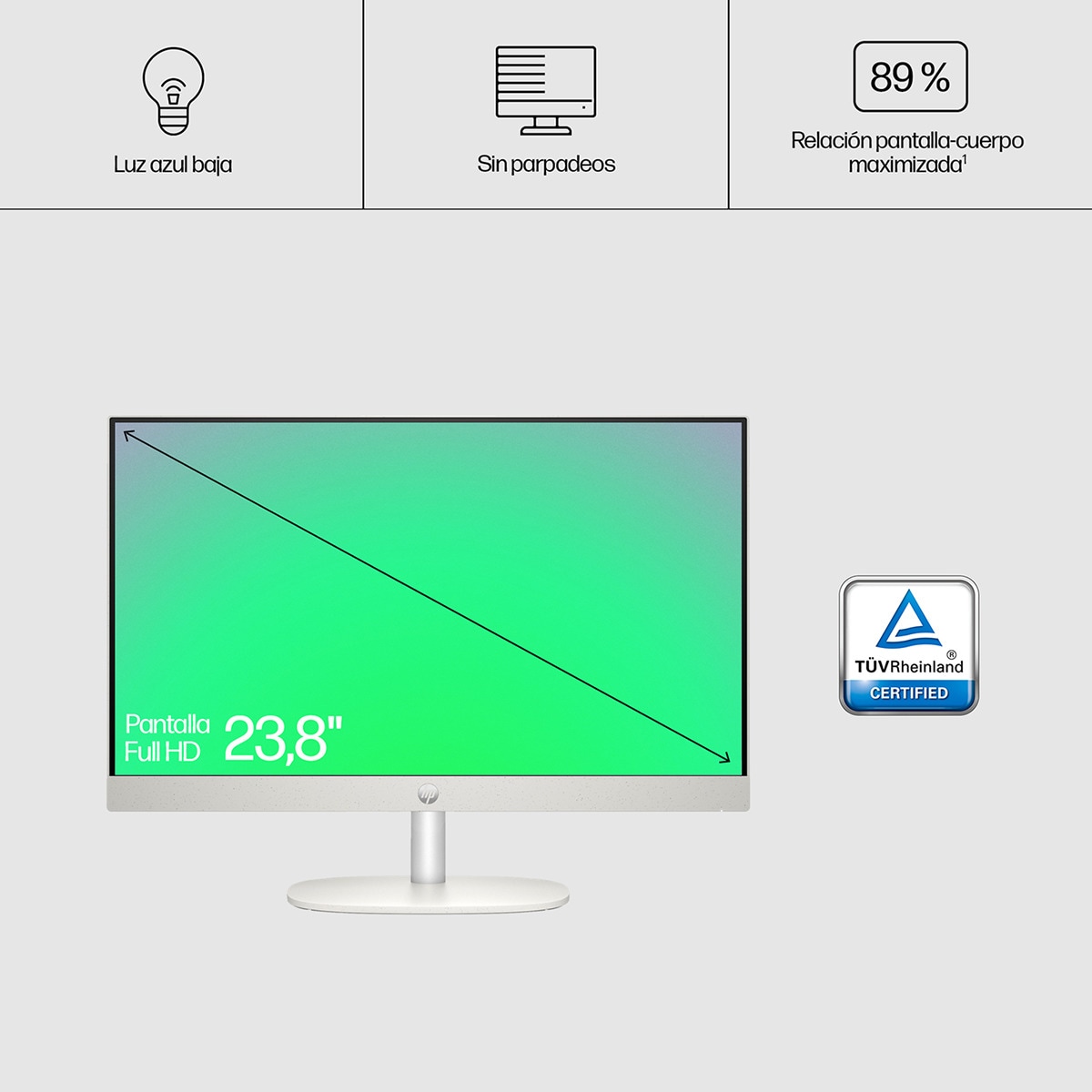All in One HP 24-cr0001ns, Ryzen 3-7320U, 8GB, 512GB SSD, 23,8", W11 Blanco-7