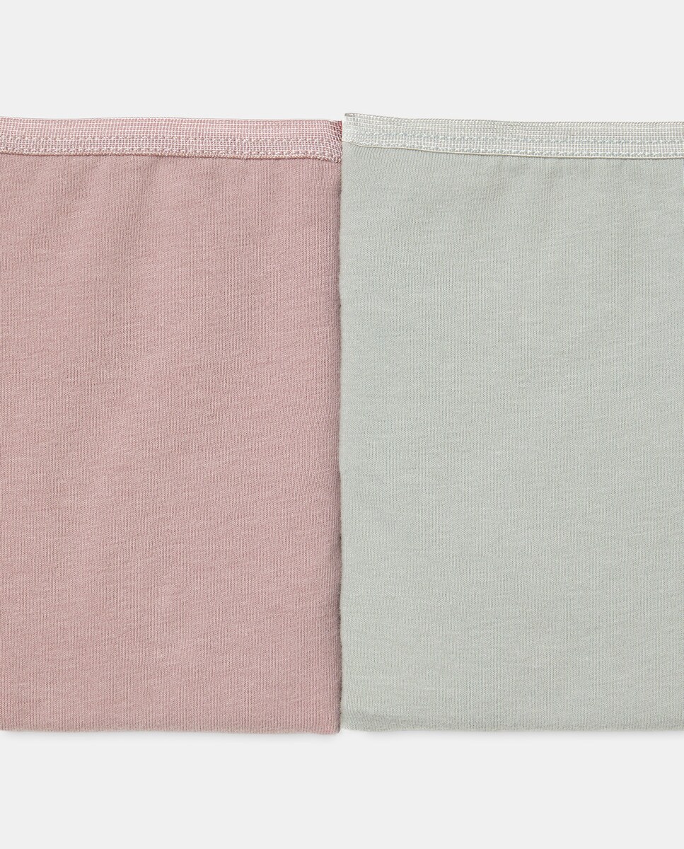 Pack 5 braga bikini algodón estampadas Gris oscuro-4