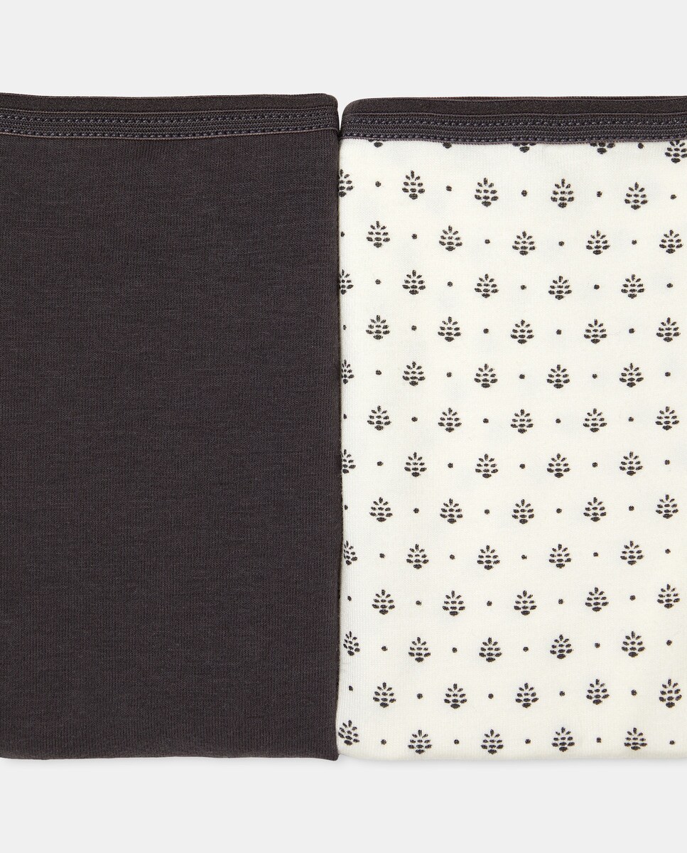 Pack 5 braga bikini algodón estampadas Rosa-4