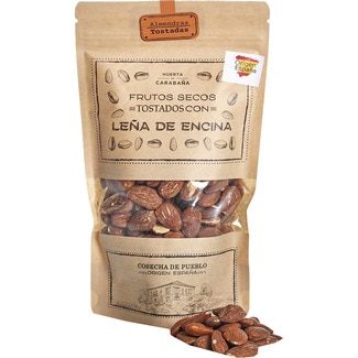 almendras tostadas con leña de encina bolsa 220 g - Huerta De Carabaña