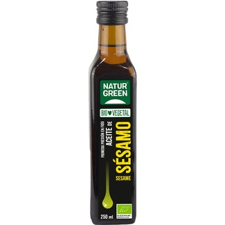aceite de sésamo ecológico de primera presión en frío botella 250 ml - Naturgreen