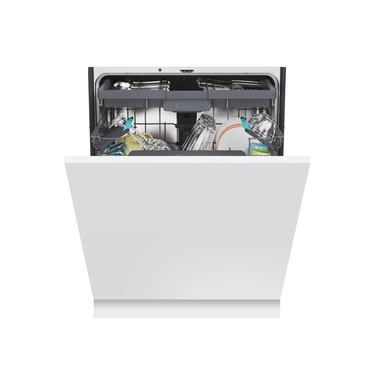 Máquina de Lavar Loiça Encastrável Candy Rapidó CS6B4S1PMA Wi-Fi + BLE, 3º Cesto, de 16 Conjuntos e de 60 cm - Painel Antracite 1