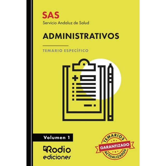 Imagen 0 de SAS 2024. Administrativos. Temario Específico. Volumen 1. Servicio Andaluz de Salud  (Tapa blanda)