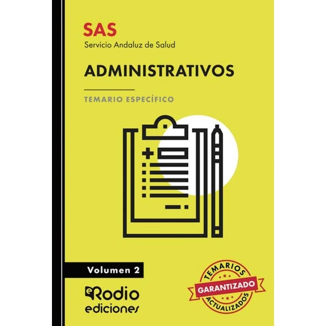 Imagen 0 de SAS 2024. Administrativos. Temario Específico. Volumen 2. Servicio Andaluz de Salud  (Tapa blanda)