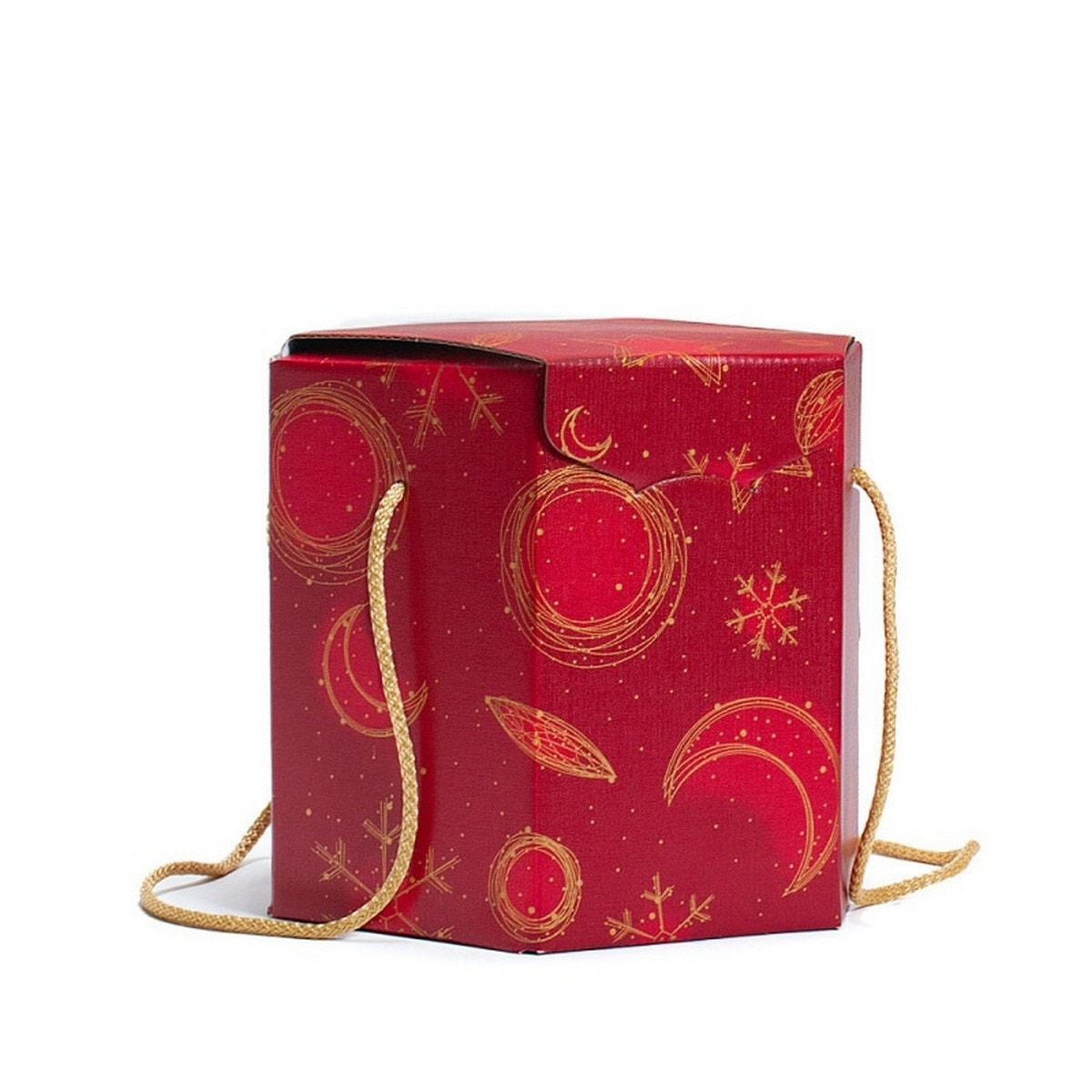 Caixa Multiusos Hexagonal Vermelho Cartune 1