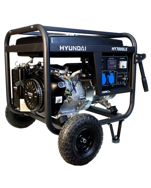 Generador Monofásico Abierto Gasolina 4T 5 kW HY7000LK Negro-1