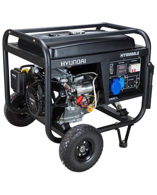 Generador Monofásico Abierto Gasolina 4T 7,8 kW HY10000LEK Negro-1