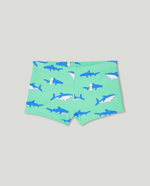 Imagen 0 de Bañador tipo bóxer de niño con estampado tiburones