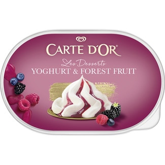 helado de yogurt y frutas del bosque tarrina 825 ml - Carte D'or