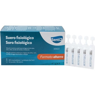 suero fisiológico envase de 60 monodosis de 5 ml - Senti2