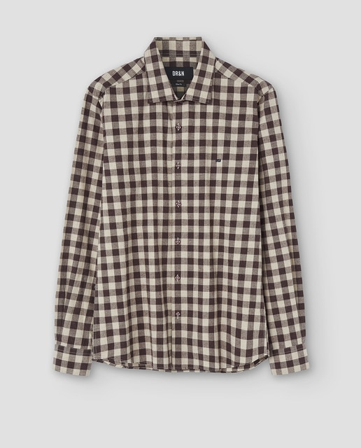 Imagen 0 de Camisa cuadros cuello clásico
