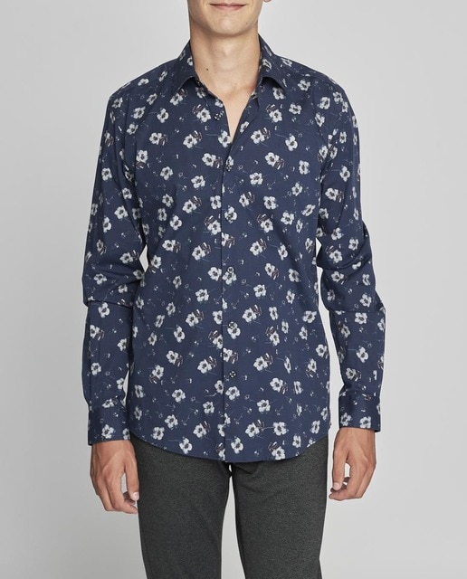 Imagen 0 de Camisa estampada cuello clásico