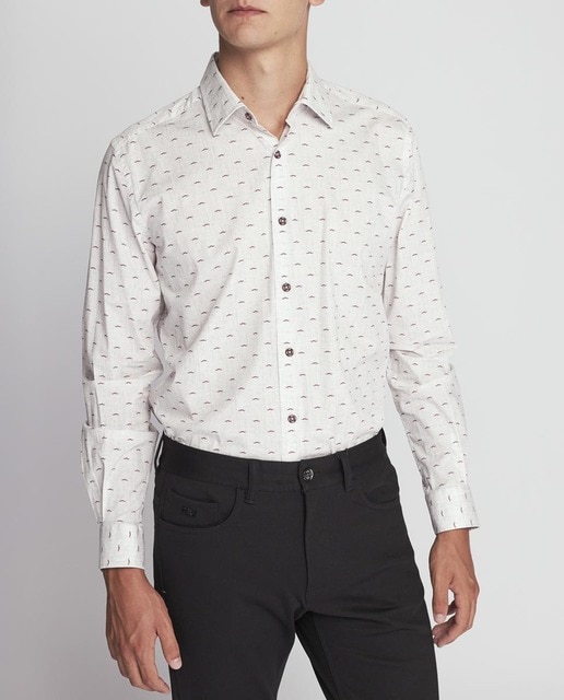 Imagen 0 de Camisa estampada cuello clásico