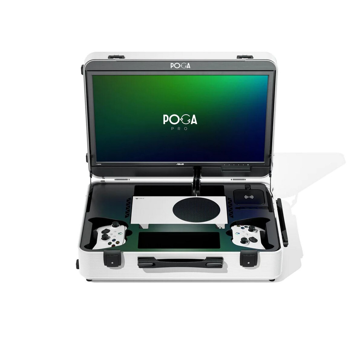 POGA Pro Trolley com monitor para jogos de 21,5" para Xbox Series S -  Branco 1