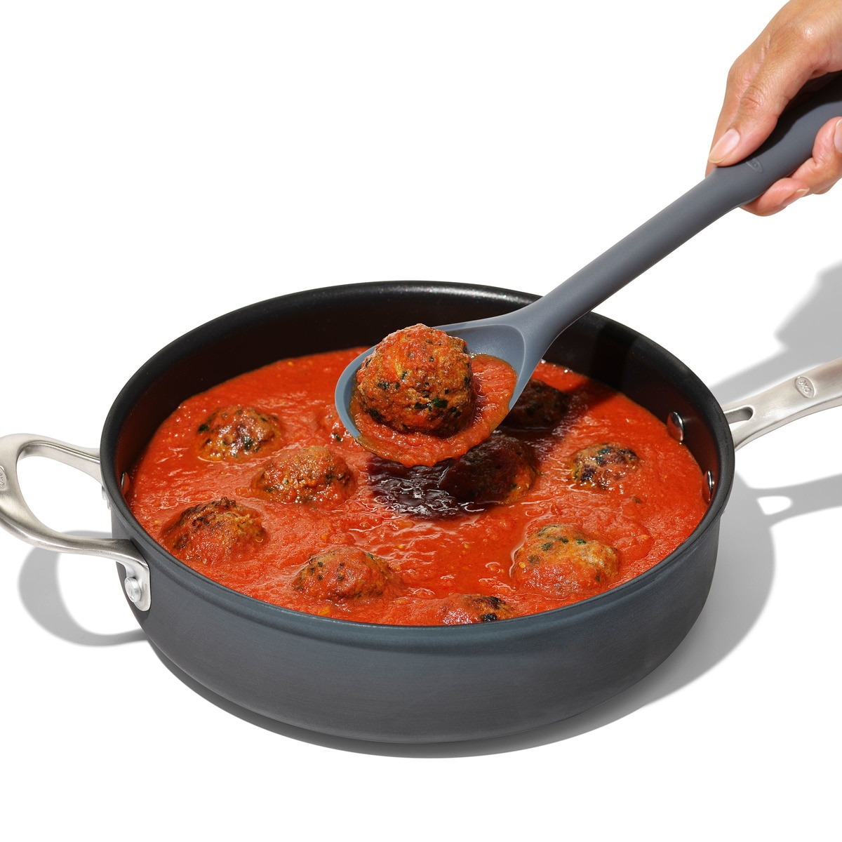 Cuchara de silicona Good Grips Oxo Gris-3